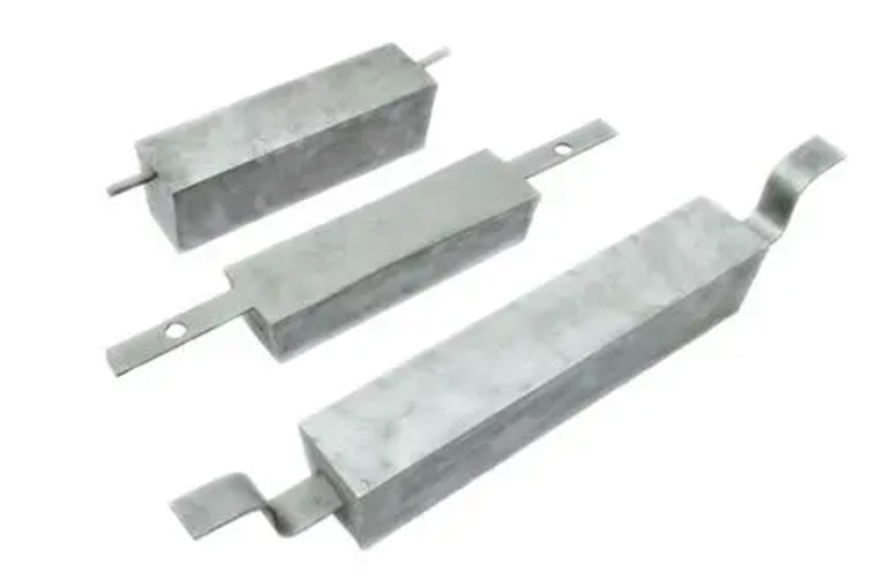 Anode en aluminium de type support